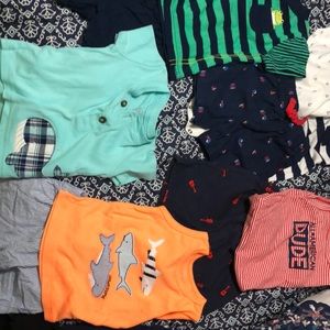Boys 9 months summer shorts and tops outfits..